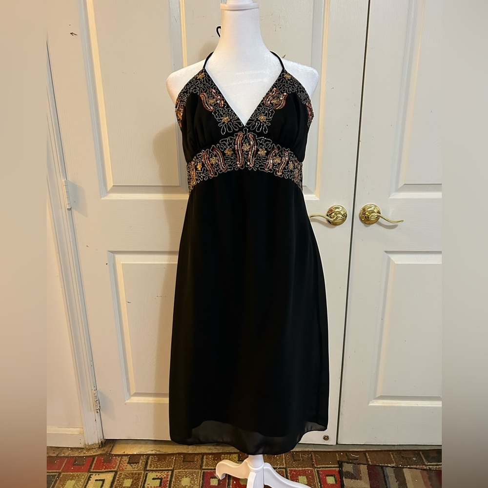CDC LBD cocktail halter dress, size 12